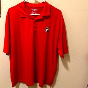 NWOT Men’s XL Gildan Performance Red St. Louis Cardinals Polo.
